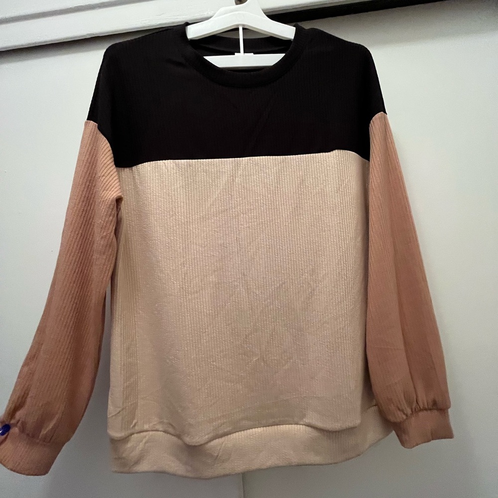 Colorblock Long Sleeve Sweater